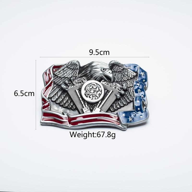 Personalisierte Retro-Adler-Motorrad-Motor-Gürtelschnalle - Western-Cowboy-Stil