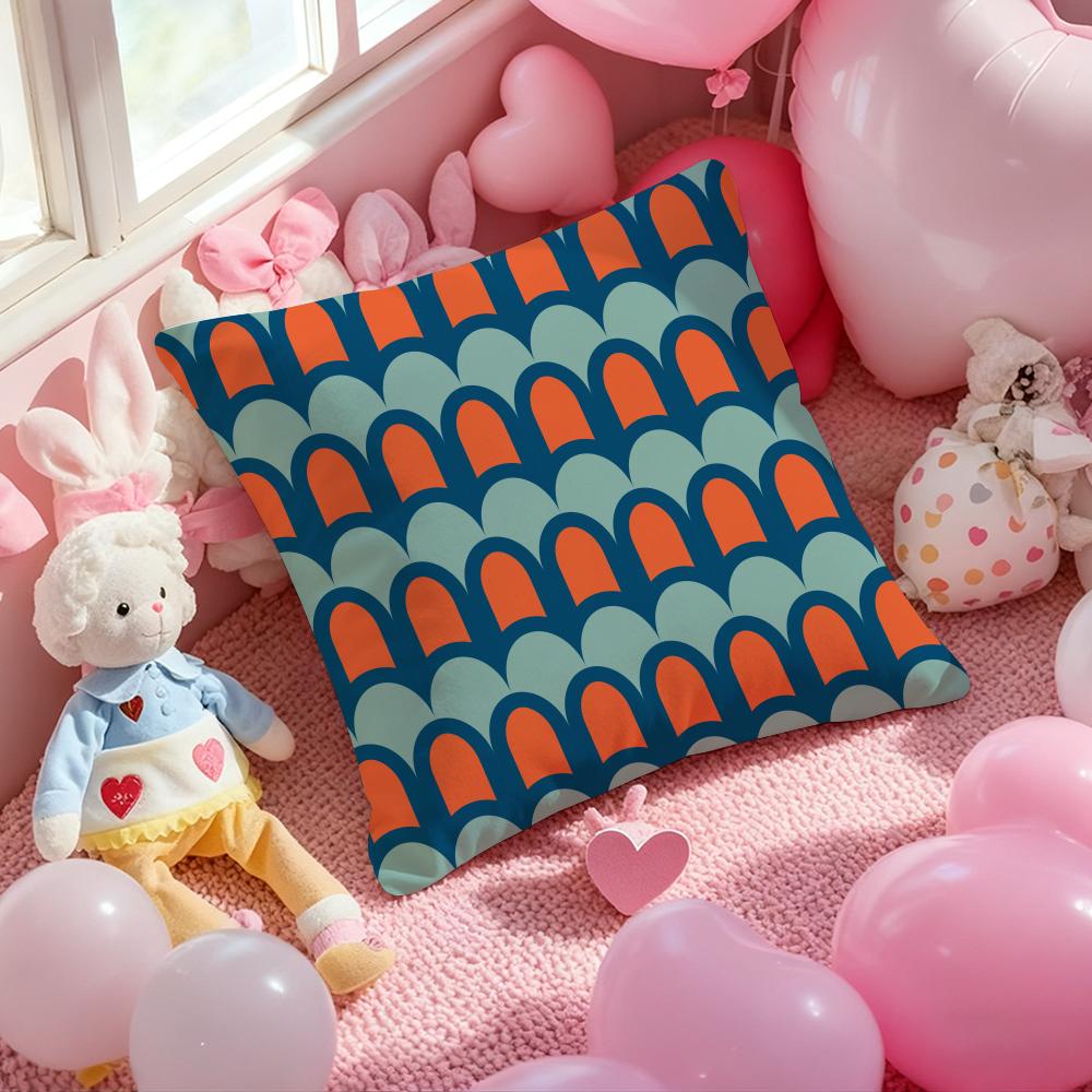 Modern color Mia style geometric pattern Cushion Pattern Printed Pillowcase for Living Room Sofa Cushion Cover & Bedroom Decor