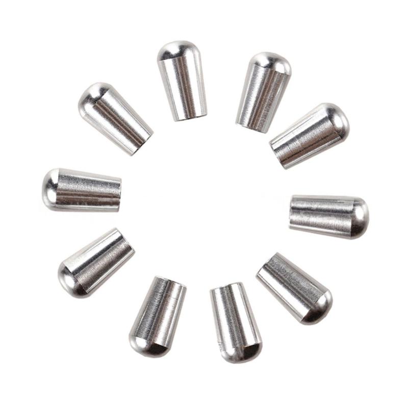 10Pcs Electric Guitar 3 Way Toggle Switches Knobs Cap Replacement Guitar Pickup Switches Tip Guitar Parts Accessories серебряный