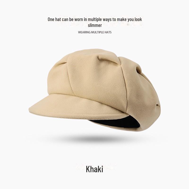 

Жіночий вовняний берет: Осінньо-зимова мода, Всесезонний японський стиль художника, Вітрозахисний та теплий (DMZ102) One size