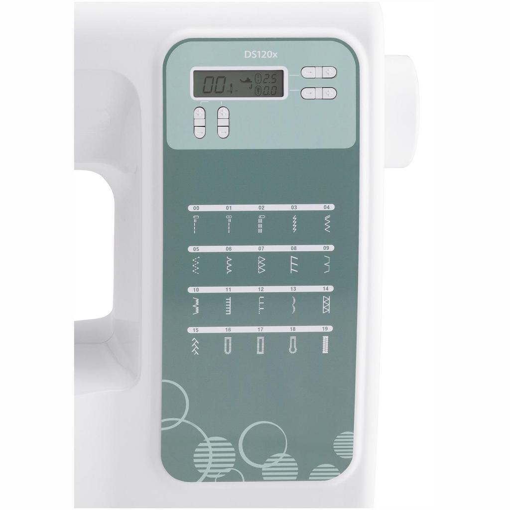 Brother DS120X Sewing Machine 20 stitches White/Sea Green