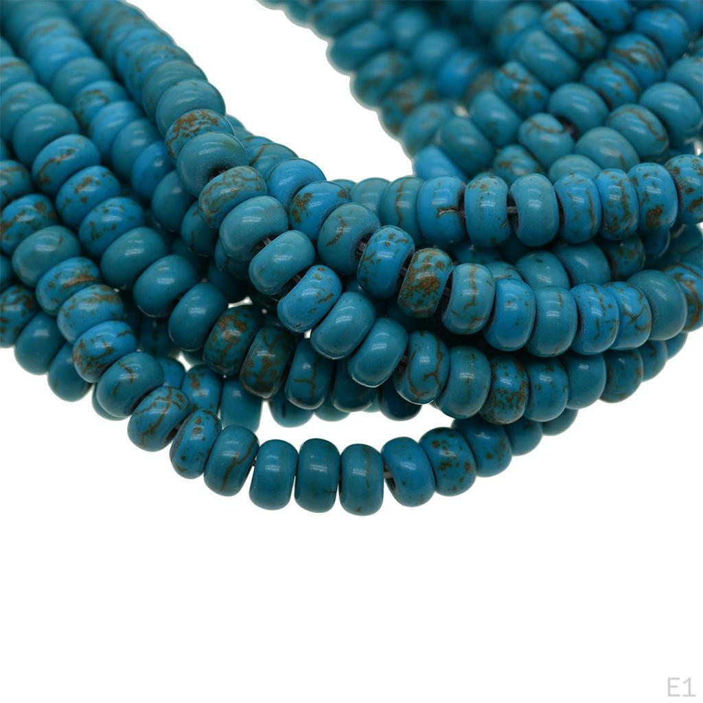 Turquoise Blue Spacer 15 Inch Loose Beads for , Blue, Abacus Beds 6x3mm