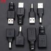 JCD 5pcs 5.5*2.1mm Female Jack Socket to USB 2.0 Type A Male Plug DC Connector 5V Power Plugs Adapter for Laptop