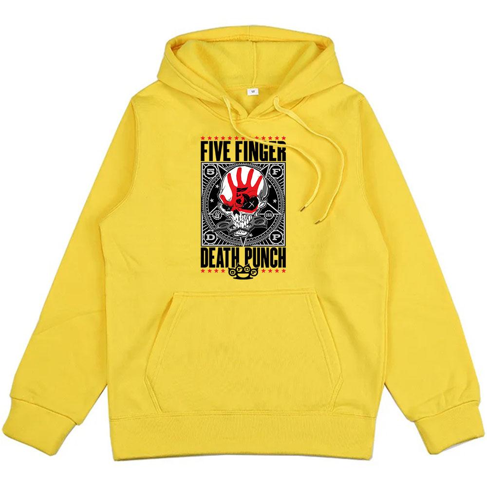 Heavy Metal Band 5FDP Hoodies Five Finger Death Punch Streetwear Unisex Winter Warm Sweatshirts Sudaderas Hombre Men Top