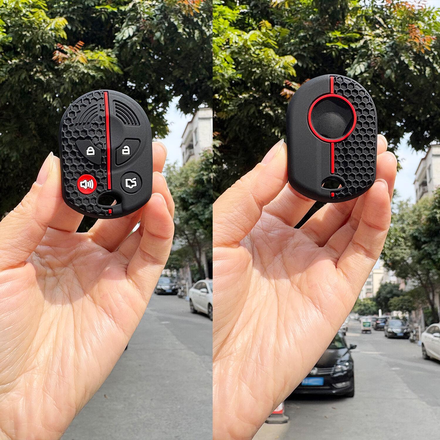 Silicone Keychain For Ford Escape Fusion Mercury Edge Expedition Explorer V Eske Mustang Taurus For Lincoln Key Case Holder