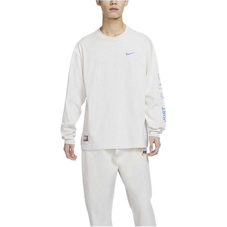 Nike T Shirts Men's White Crew Neck Moderate Straight Fit FJ7682-030