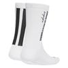 Adidas Crew Size M 3-Stripes Socks, 2-Pair Set, Men's KSG68, White/Black (JJ1140),