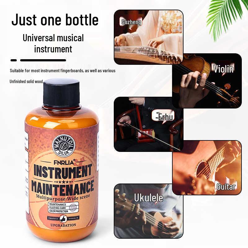 String Instrument Care Oil: Violin, Guitar, Viola, Cello Cleaner & Polisher