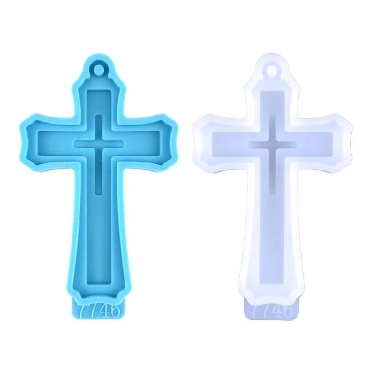 Cross Silicone Resin Mold Crucifix Epoxy Casting Resin Mold for Jewelry Making,Crafts DIY,Pendant,Kechain,Home Decor