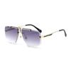 Frameless Sunglasses Men'S High-End Fashion Trendy Glasses Women'S Square Sunscreen Sunglasses