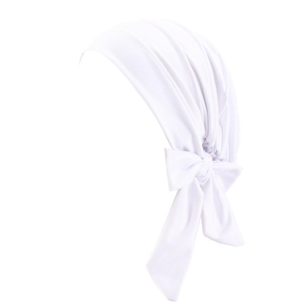 

Solid Color Headscarf Hat Long Tail Hijab Arab Wrap Chemo Hat Daily