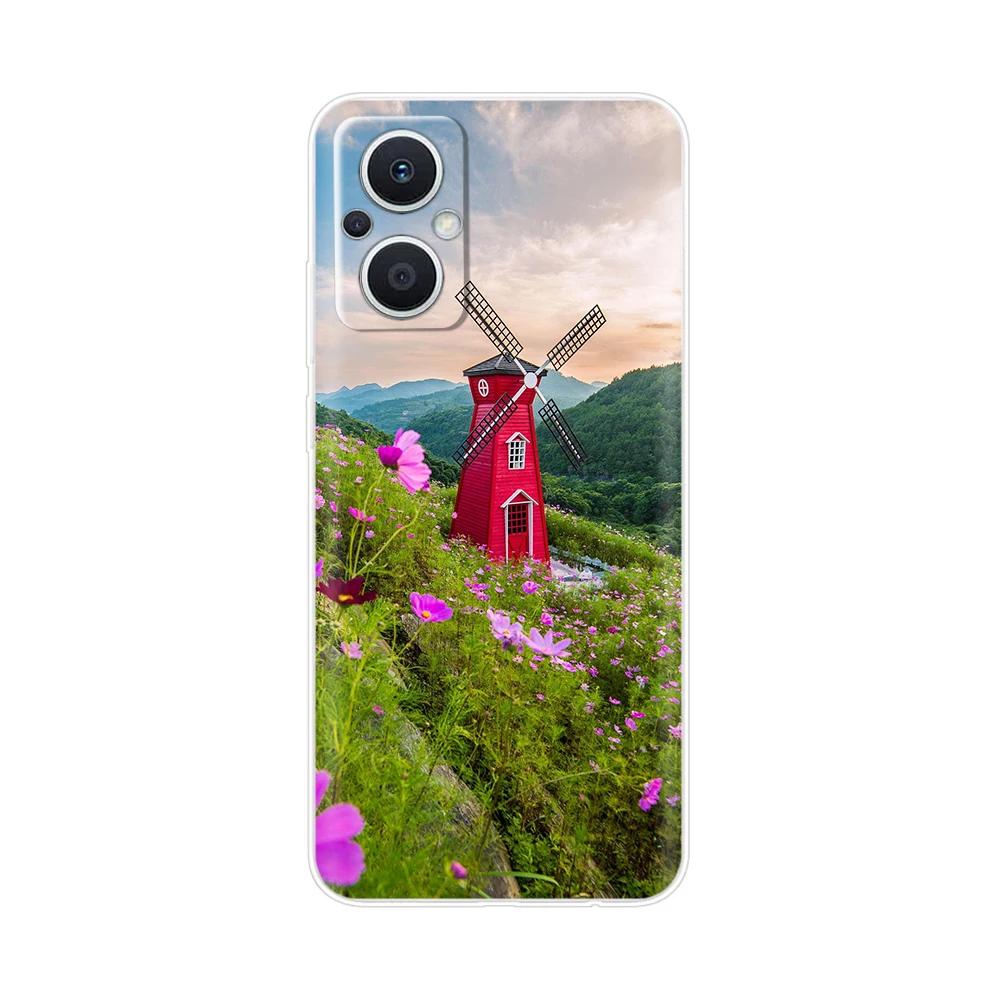 Transparent Case For Xiaomi Poco M5 M5S Cover Cartoon Flower Soft TPU Shockproof Funda For Poco M 5 S PocoM5 Bags Clear Bumper