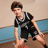 Nike Luźny strój sportowy Brooklyn Nets Durant 7 z nadrukiem dekolt w serek trening konkursowy outdoor modna kamizelka topy dla dzieci czarny 3Z2B7BZ2P-NYNKD