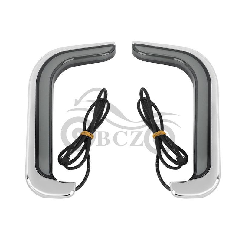 Harley Street Dual Glide Leg Shield Lights for CVO Road King Turn Signals (1996-2013)
