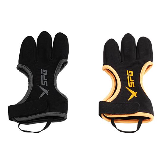 1Pcs Archery Protective Glove 3 Fingers Thickened Fingertip Left Right Hand Universal Traditional Recurve Bow Archery Shooting Guard for Archery