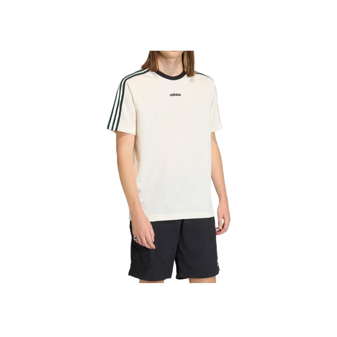 Adidas Originals Striped Crew Neck Short Sleeve T-Shirt Men Tops KE2139 S
