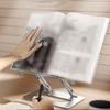 Book Stand for Reading with Page Paper Clips 180° Rotating Lightweight Cookbook Stands Wooden