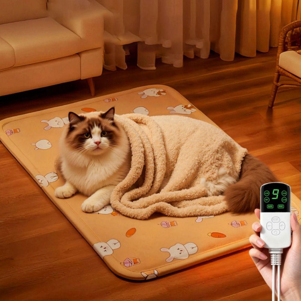 Thermostat Control Electric Heating Dog Bed Anti-scratch Cat Electric Heated Pad Autumn Winter