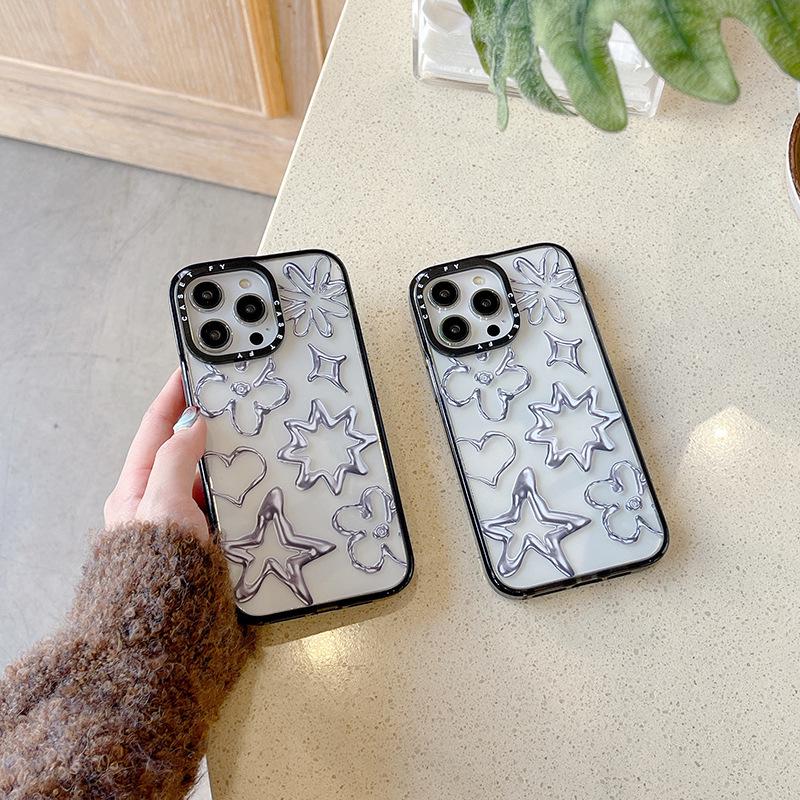 

Liquid Metal Graffiti Anti-Fall Case for iPhone 15/14/13/12 Pro Max iPhone 13 Pro