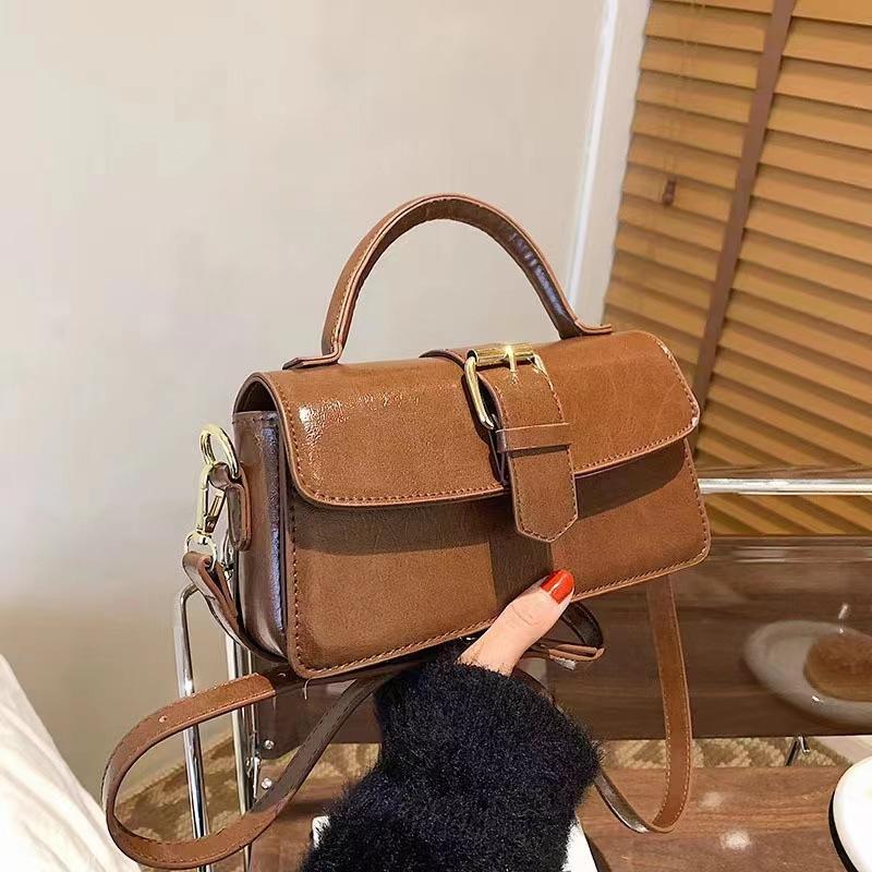 Retro handbag women's bag simple and versatile shoulder bag underarm bag casual hot sale