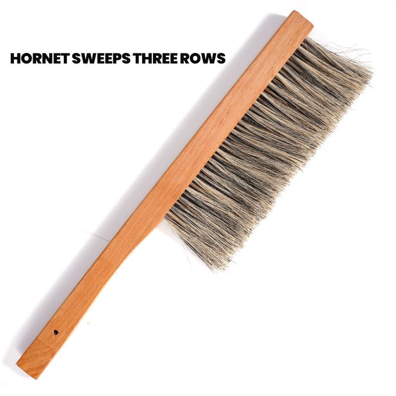 Beekeeping Tools Wood Honey Brush Wasp bee Sweep Beekeeping Equipment Horse Tail Hair New Bee Brush For Cleaning Apiculture