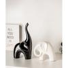 Animal Ceramic Figurine Minimalist Luxury Living Room Decor for Home Office Desk