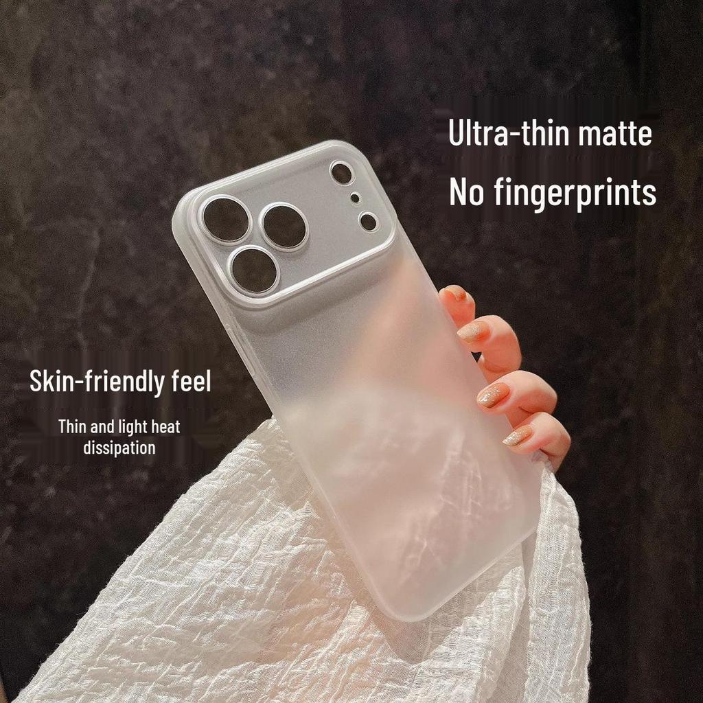 Ultradünne, mattierte Anti-Fingerabdruck-Schutzhülle für Apple 17 Pro Max - Vollständige Abdeckung, durchscheinende PC-Schale