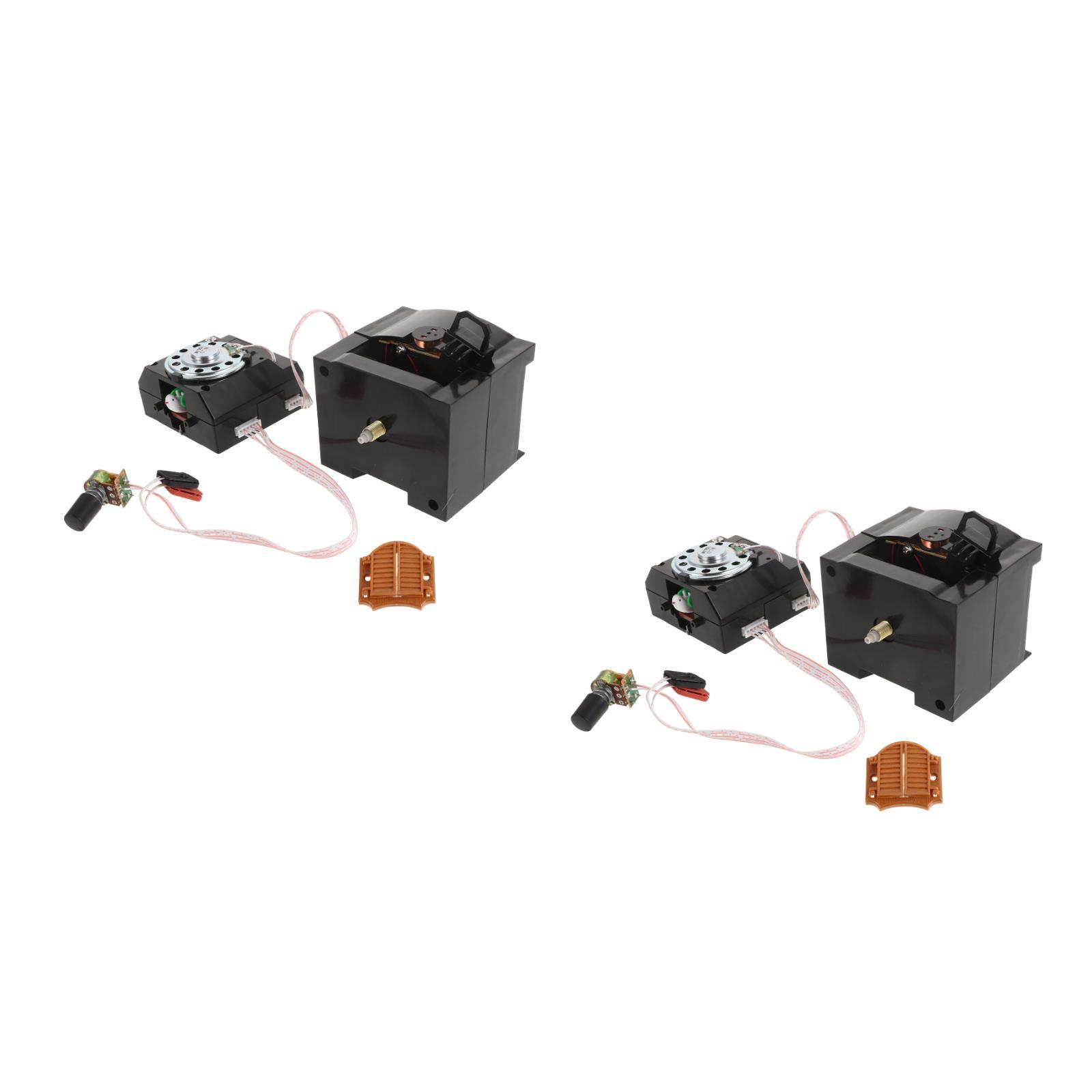 

Set of 2 Cuckoo Wall Clock Retro Alarm Movement Repair Part Black Plastic Quartz чёрный
