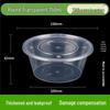 Jingzhifeng Disposable Double-Layer Round Takeaway Meal Boxes
