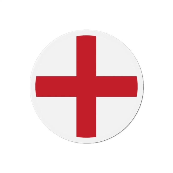 Aimant Rond - Angleterre - 9 Cm - 50 Pièces - Multicolore - Mixte