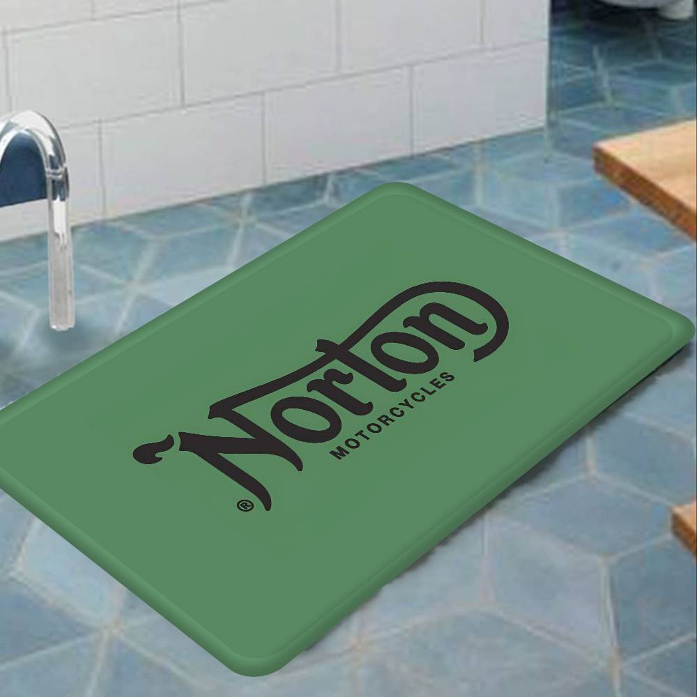 Motorcycle Racing N-Nortons Bath Mat Nordic Style Home Doormat Bathroom-Toilet Mats Bedroom Welcome Doormat