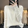 New Autumn and Winter Knitted Slimming Wheat Ear Fashionable Knitted Sweater for Women, Round-neck Long-sleeved Cardigan
