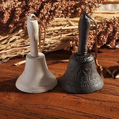Retro Döküm Demir El Zili Çok Amaçlı Çanlar El Sanatları Düğün Dekorasyon Alarm Okul Kilise Sınıf Bar Otel Vintage Çan