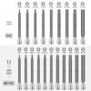 20-Piece Hex Socket Screwdriver Set with Extended Bits and Hex Wrench