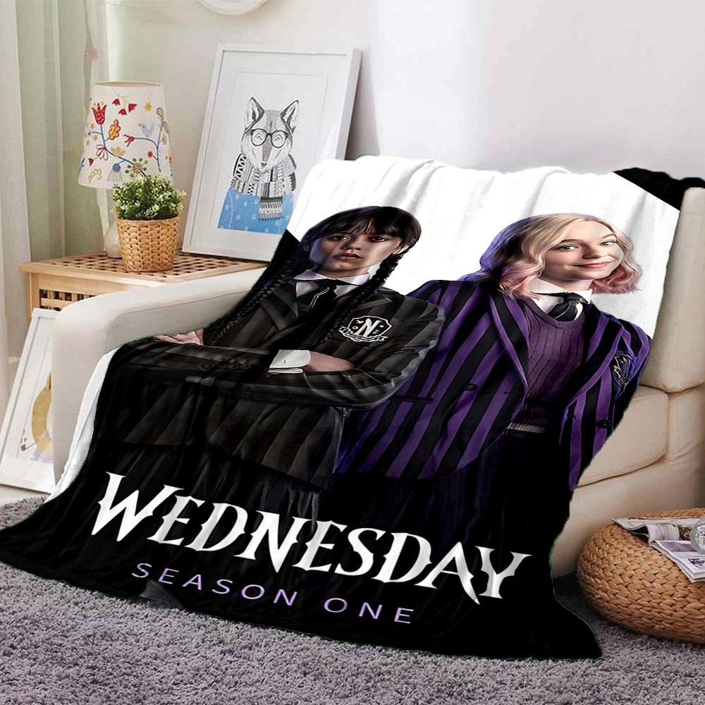 

1pc Wednesday Addams Season One Soft Warm Throw for Home, Office, Trave, All-Season Cozy Bedding Gift, Office Cozy Accessory 1204 80cmx120cm(31inx47in)