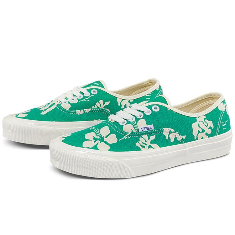 Vans Authentic 44 Dx Casual Petal Print Low Top Skate Shoes Unisex Sneaker Green VN0A5KX4AWP