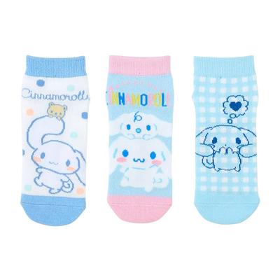 Sanrio Sanrio Kinder Sneakersocken 3er-Set Socken Cinnamoroll Cinnamoroll Charakter 455164 SANRIO (SANRIO) 19-21 cm