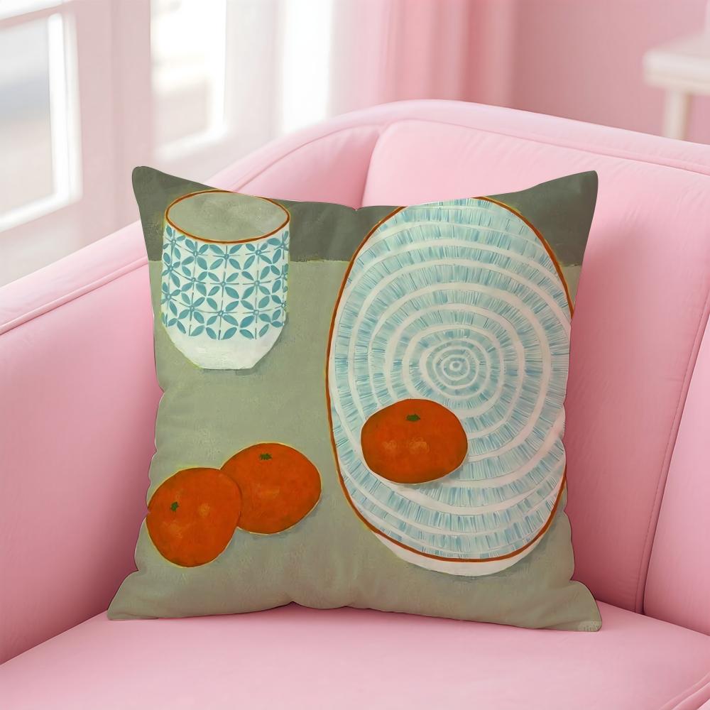 Colorful Quiet beauty Cushion Cover Linen Pillowcase Cover Soft Decor for Sofa Home Room