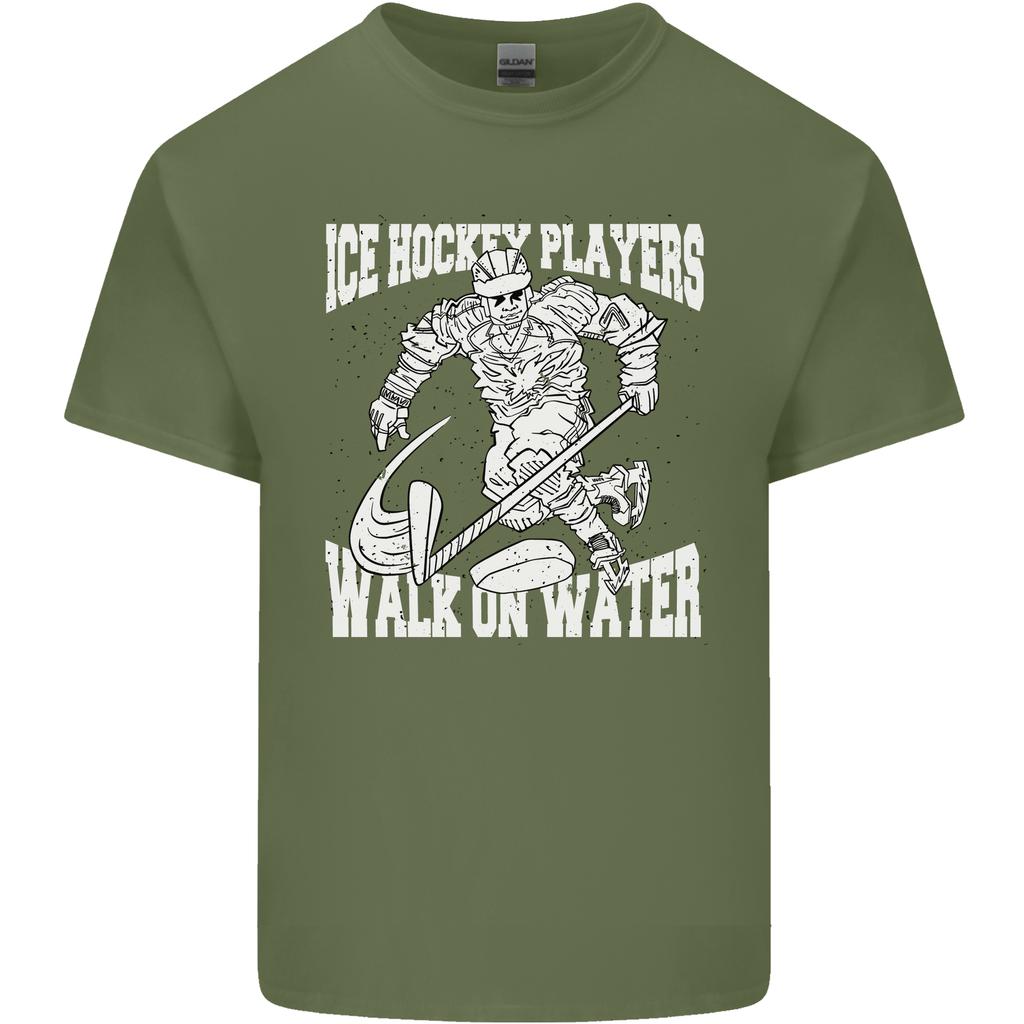 Ice Hockey Players Walk On Water Unisexs Light Cotton TShirt