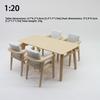 Multistyles Dollhouse Table PLA Dollhouse Decoration Scene New Miniature Furniture Set