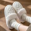 Waterproof cotton slippers autumn 2025 new indoor non-slip warm thick bottom outer wear bag head cotton mop