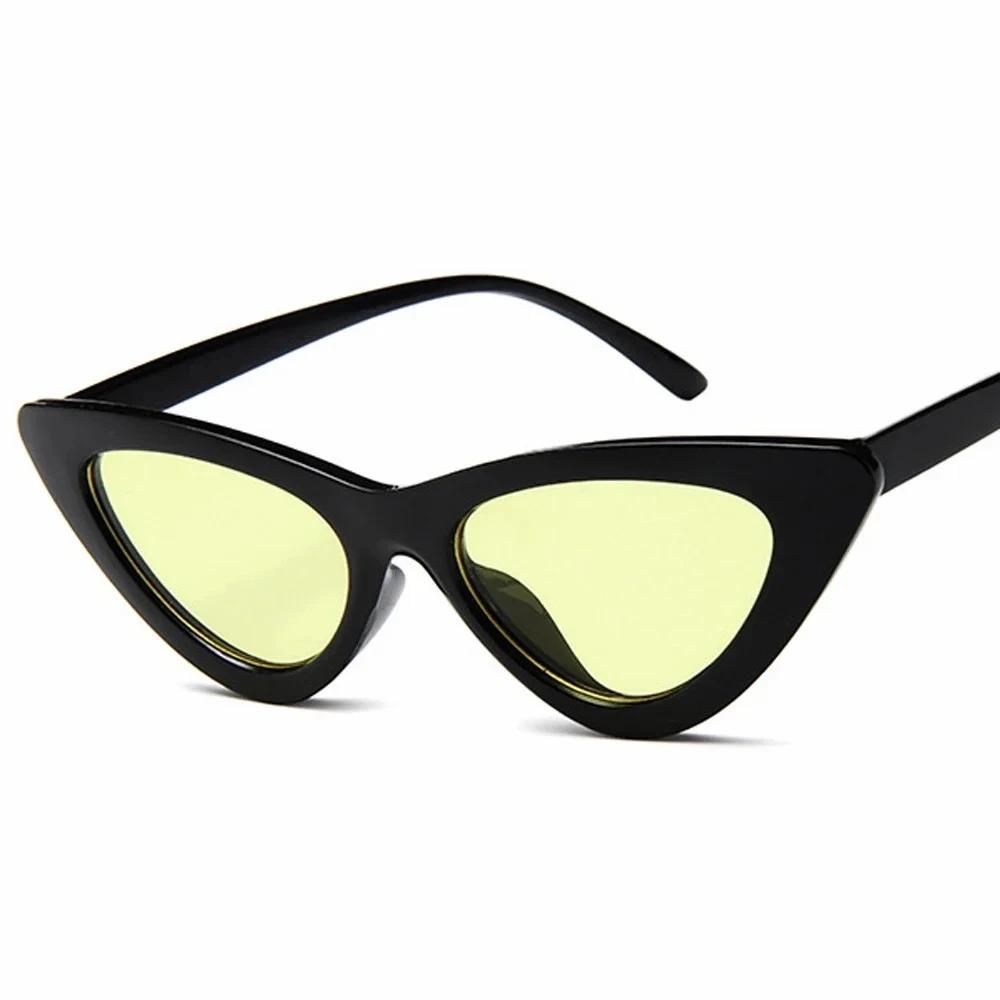 Vintage Cateye Sunglasses Women Retro Small Cat Eye Sun Glasses Designer Colorful Eyewear For Female Oculos De Sol