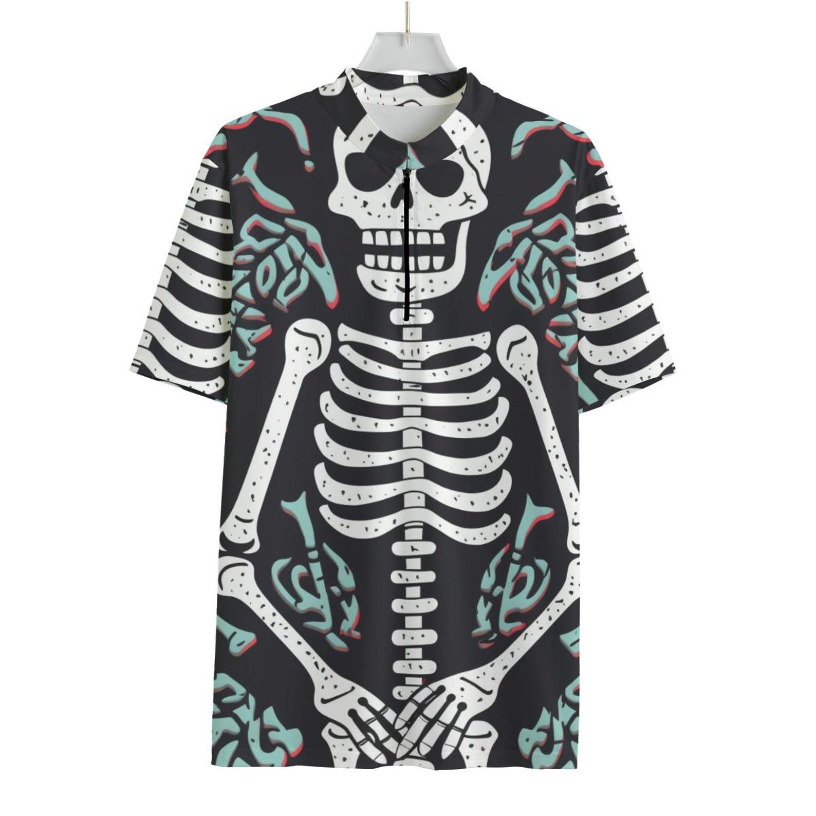 Day of the Dead Skeleton Cycling Jersey – Sugar Skull Inspired Jersey for Bold Riders L