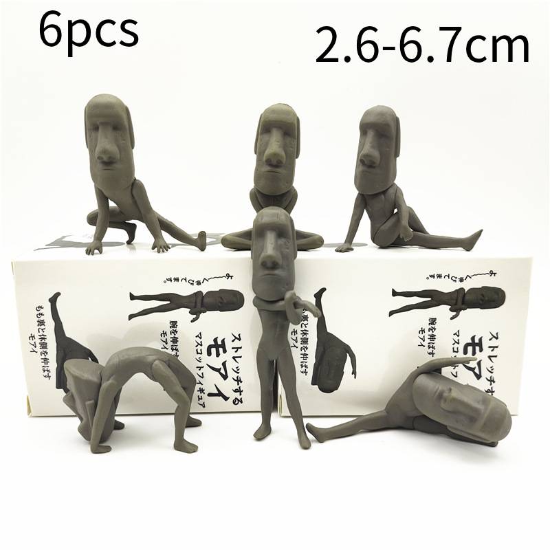 

Загадочные Моаи Статуя Пасхального острова Модель Фигурки Экшн Набор Игрушек в Слепой Коробке