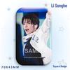 Li Songhe Concert Star Badge: Laser Square Grain Bag Brooch Ornament