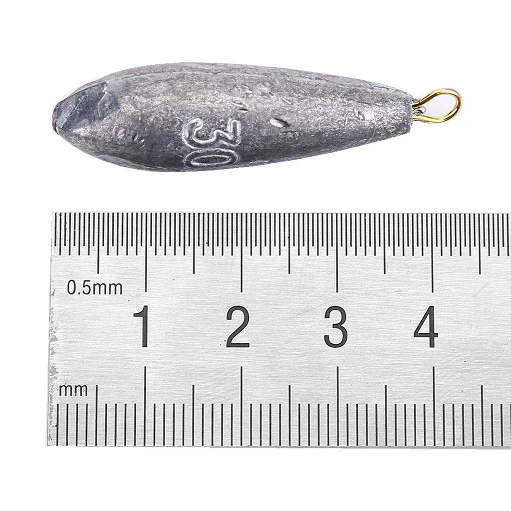 6Pcs New Fishing Weights Sinkers Shape Casting Fishing Tackle (10g)