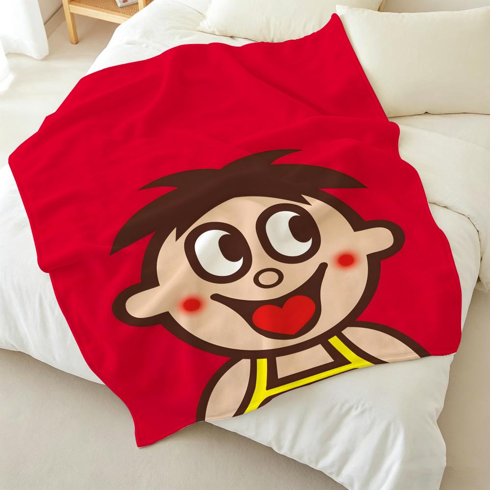 Cartoon H Hot Kid Milk k Throw Soft Warm Flannel Fleece Throw Blanket for Sofa Bed Travel Home