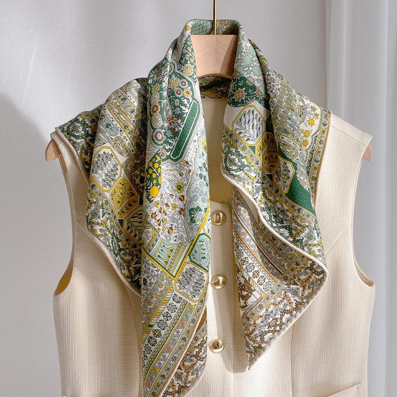 70% vlna 30% pravé hedvábí Šátek pro ženy Šály Zavinovačky Foulard vysoce kvalitní Šátky Pashmina Dámský Hijáb Bandana bufanda Pončo