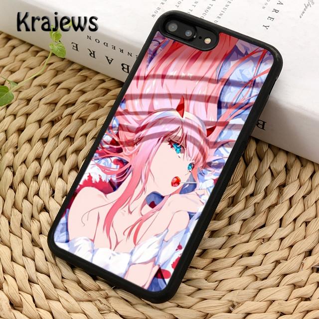 Krajews Zero Two Darling In the FranXX Anime Phone Case Cover For iPhone 14 SE 6 7 8 Plus XR XS 11 12 13 Pro Max Samsung S21 S22