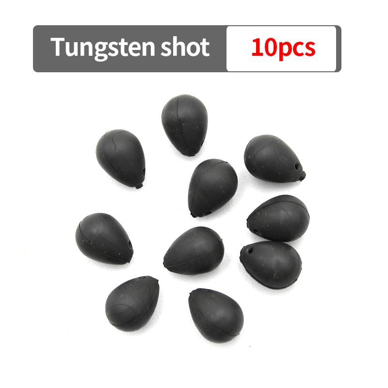 10pcs Carp Fishing Accessories Tungsten Shot For Creating "Shot On Hook" Rigs Fit With Carp Hook 1 2 4 Approx 0.42g For Hair Rig
